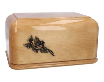 Gregspol Ltd - Urna funeraria in legno con albero della vita, urna funeraria in legno con personalizzazione personalizzata, targa commemorativa WU71