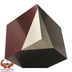 Modern geometric cremation urn Artistic funeral big memorial urn for adult ashes Cremation ashe urn for two Double urn for parents memorial