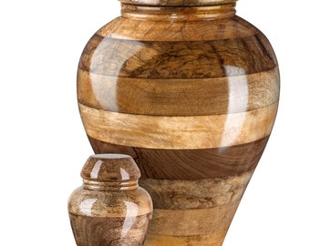 Cremation Urn and Keepsake, Set Of Big and Small Urns For Ashes, Urn With Keepsake For the Division of Ashes