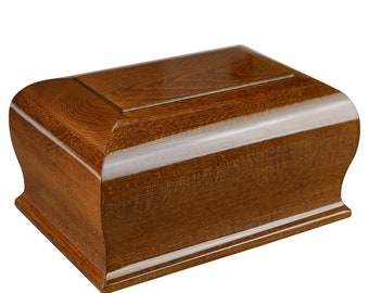 Large Classic Wooden Cremation Urn for Human / Pet Ashes -Display At Home burial  or Niche  Adult Cremation Urn