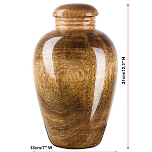 Stunning, Special, Wooden, Mango, Cremation Urn, Funeral Urn, Ashes, Unique, Memorial, Handcrafted, Artistic, Keepsake Urn, Handmade, Crafted, Exquisite, Artful, Hand-Finished, Bespoke, Customized, Remembrance