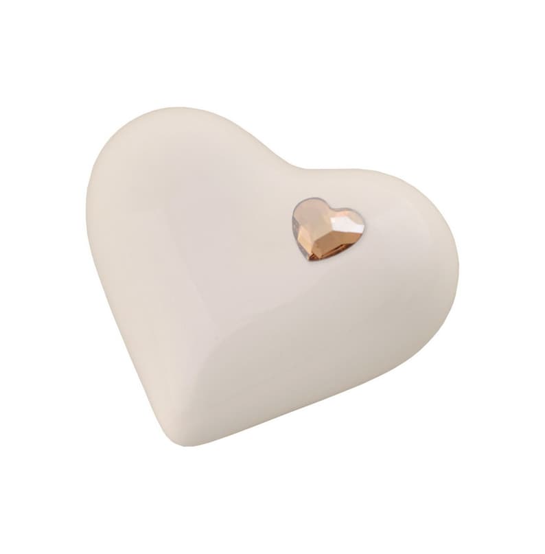 Elegant Heart-Shaped Ceramic Cremation Urn, Unique Memorial Funeral Urn for Adult, Cremation Urn for Human Ashes, Beautiful Heart-Shaped Urn, Artistic Ceramic Urn, Heart Theme Cremation Urn, High-Quality Memorial Urn, Elegant Adult Ashes Urn