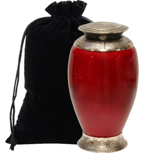 Exclusive beautiful glass cremation urn, black funeral urn for adult ashes, special glass urn, elegant ashes container with a unique design.