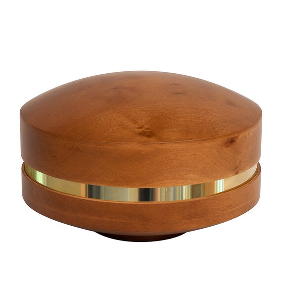 Stylish Wooden Cremation Urn For Ashes Unique Funeral Urn Etsy