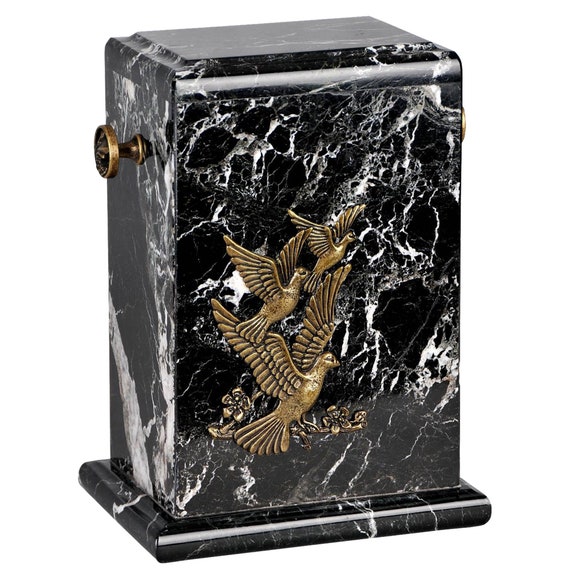 Stone Casket Natural Onyx Cremation Ashes Urn For Adult memorials Funeral URN