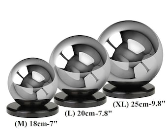 Sphere Urn Premium Stainless Steel Cremation Urn for Ashes Unique Urn Funeral Cremate Urn Adult Modern Urn Fantasy Urn Creative Urn Large