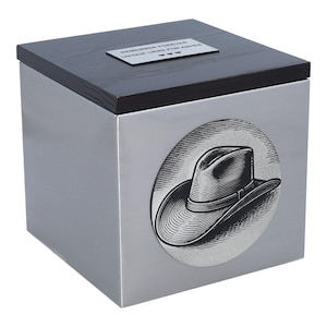 Theme Cremation Urn For Human Ashes Urn With Western Cowboy Hat