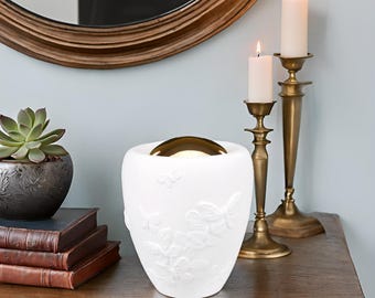 Butterflies Cremation Urn for Adult Ashes Unique Artistic Funeral Memorial Urn (M3)