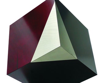 Moderne geometrische crematie-urn artistieke begrafenisurn herdenkingsurn voor volwassen as Begeleidende urn voor twee grote urn xl formaat voor kist voor grote personen