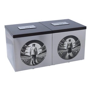 Double urn set Companion urn for parents Double urn for marriage Urn for a grandpa and grandmother Urn for two Personalized urns Decorative