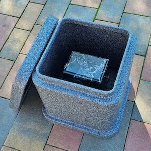 Stone Burial Urn Vault For Ground Creamtion Urn Cemetery Burial Urn For Ashes Stone Urn Grave Cemetery Container For Urn Niche Funeral Vault
