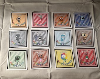 Second Set of homemade Dandy’s World Inspired stickers!