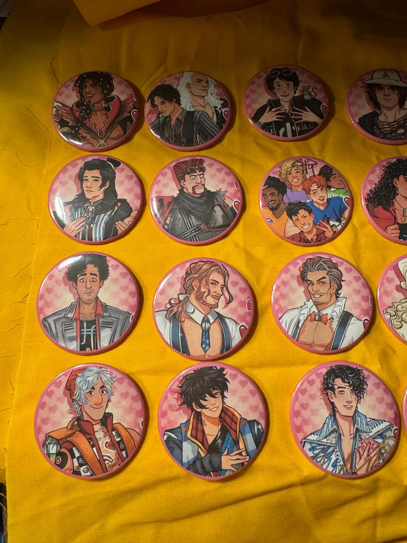 Large! Button Pins Inspired by Date Everything! Homemade! 58mm - Etsy