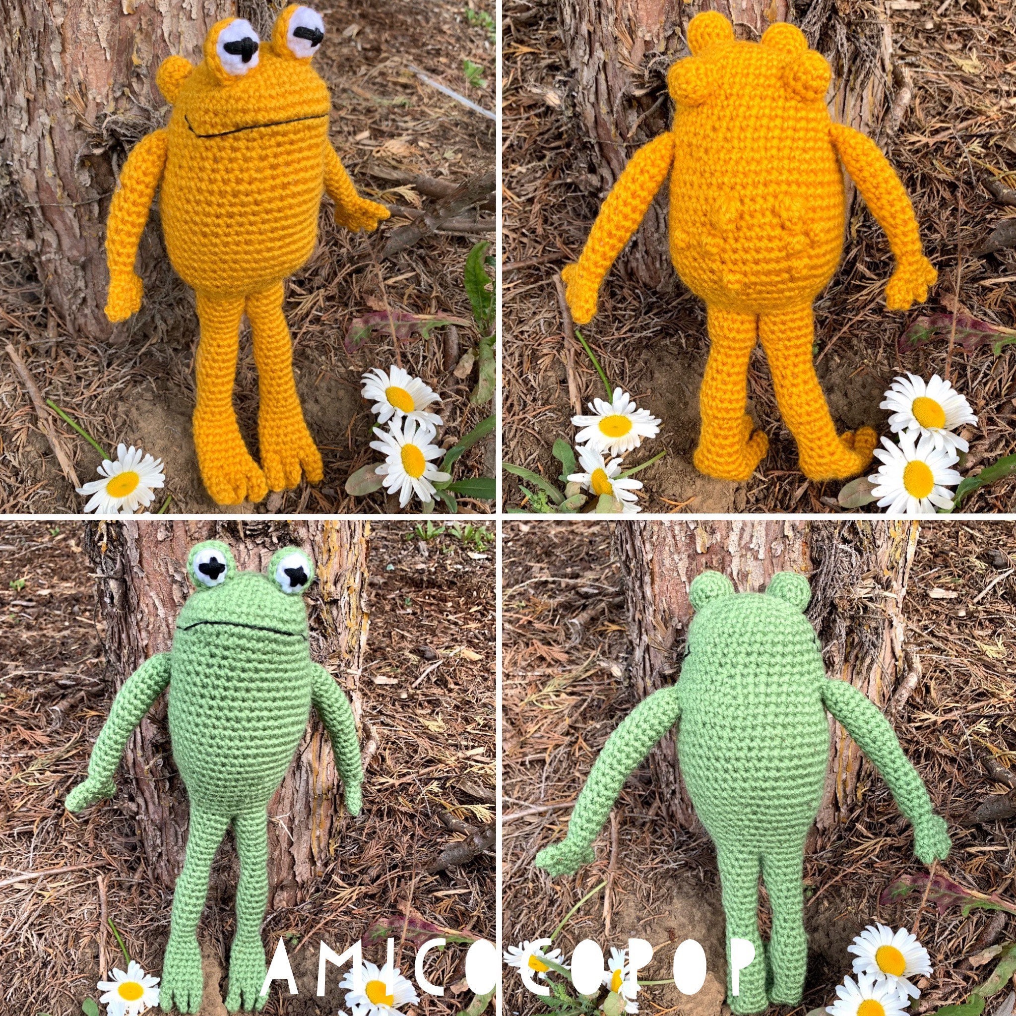 PATTERN SET ONLY frog and Toad Crochet Amigurumi Etsy UK