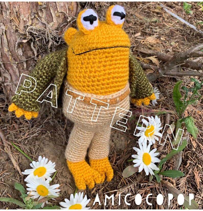 PATTERN ONLY Toad of Frog and Toad Crochet Etsy