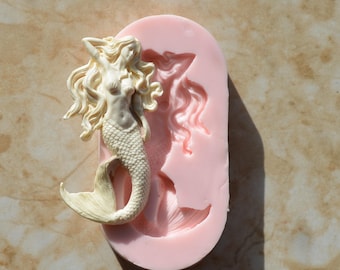 Mermaid silicone mold, Mermaid, Mermaids, aquatic creature, Shipwrecks, Folklore, Fairy tales, Clay mold, Epoxy molds, Nautical  N398