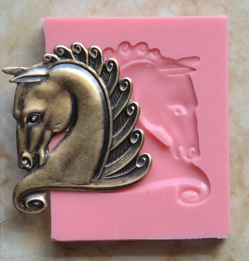 Horse Silicone Mold Silcone Molds Cake Candy Clay Etsy