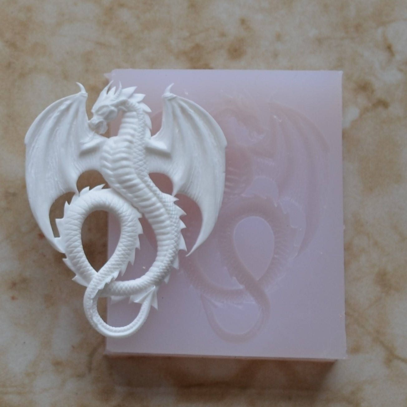 Dragon Silicone Mold, Dragon, Resin Mold, Clay, Dragon Mold, Food