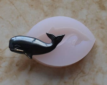 Whale, Orca, Silicone Mold,  resin, Fish, Clay, Epoxy, food grade, Ocean fish, deepwater fish, Chocolate, Candy, Cake, freshwater fish N462