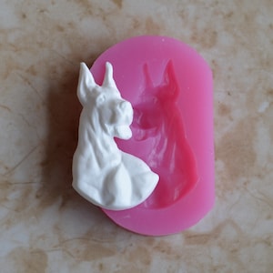 Great Dane Silicone Mold, Animal Silicone Mold, Resin, Clay, Epoxy, food grade, Chocolate molds, Resin, Clay, dogs,  A535