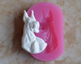 Great Dane Silicone Mold, Animal Silicone Mold, Resin, Clay, Epoxy, food grade, Chocolate molds, Resin, Clay, dogs,  A535