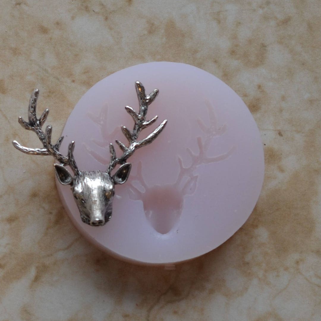 Elch Silikonform Für Weihnachts-Deko - Hirschkopf Form Für Harz, Gips & Ton