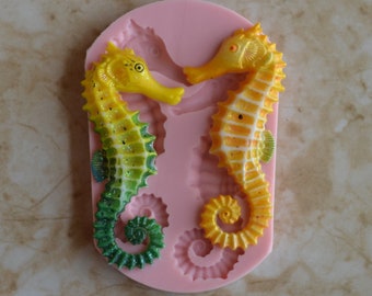 Seahorse Mold Silicone, Seahorse Mold, Silicone, Molds, Resin mold, Clay mold, Epoxy, food grade, Chocolate, mould, Flexible, ocean N198