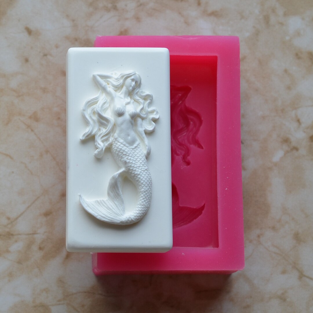 Mermaid Soap Mold Silicone Molds Soap Cake Soap Molds Etsy