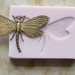 DRAGONFLY Silicone Mold, Silicone Mold, Insects, Resin, Clay, Epoxy, food grade, Pests, Termites, Chocolate, Pests, creatures  A229