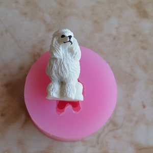 Poodle Dog 3D Silicone Mold, Animal Silicone Mold, Resin, Clay, Epoxy, food, Chocolate molds, Resin, Clay, dogs, cats, fish, birds A521