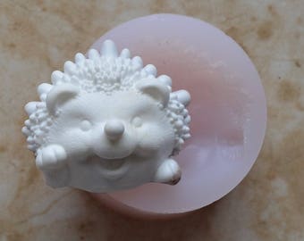 Hedgehog Silicone Mold, Animal Silicone Mold, Resin, Clay, Epoxy, food grade, Chocolate molds, Resin, Clay, dogs, cats, fish, birds  A456