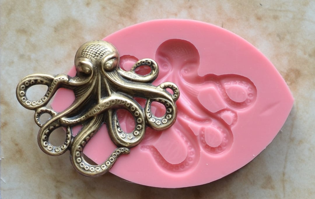 Octopus Silicone Mold, Octopus, Resin, Clay, Epoxy, Food Grade, Animal
