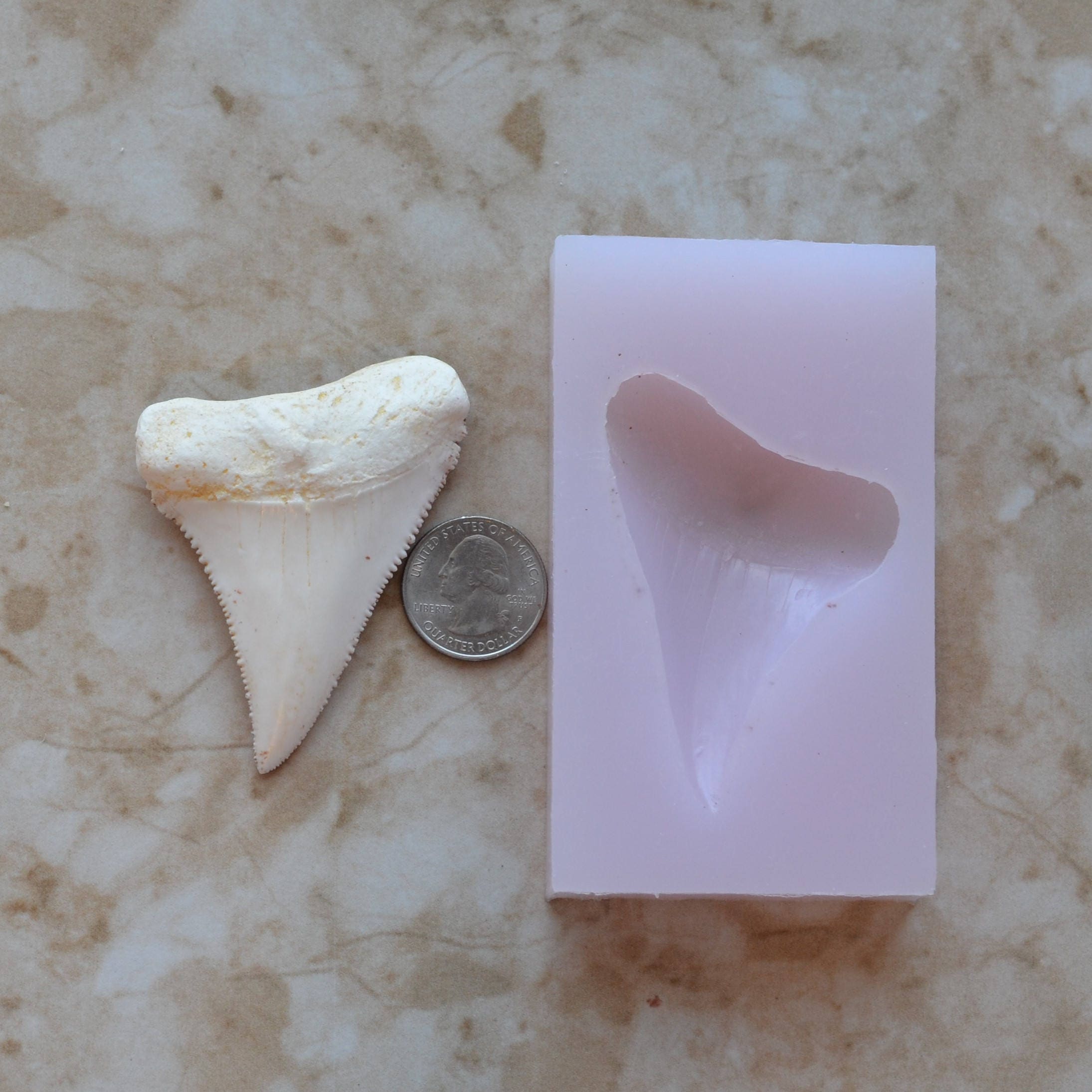 Gummy Shark With Teeth Embeds 56 Cavity Silicone Mold 8006