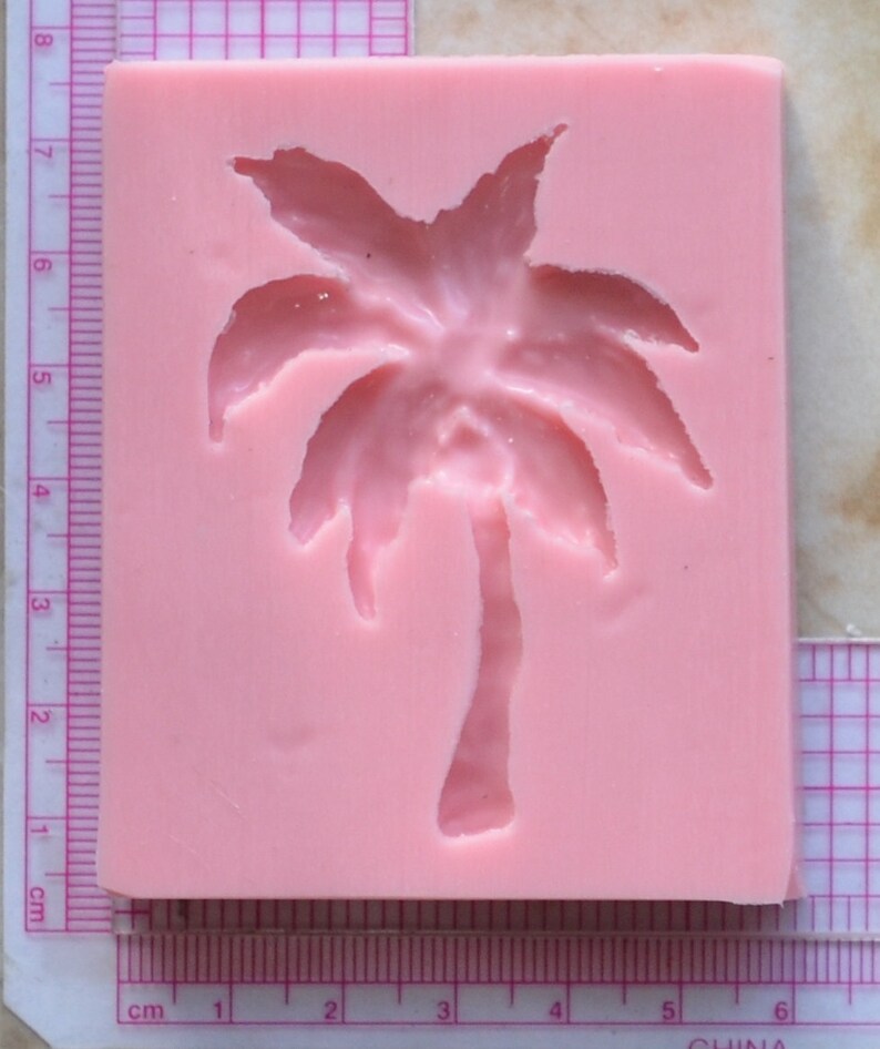 Palm Tree Flexible Silicone Mold Molds Silcone Beach Etsy