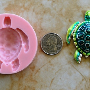 Turtle silicone mold, Resin mold, Clay mold, Epoxy molds, Sea turtle, turtles, Nautical molds, beach, ocean, nautical, sea, animal, N106 image 2