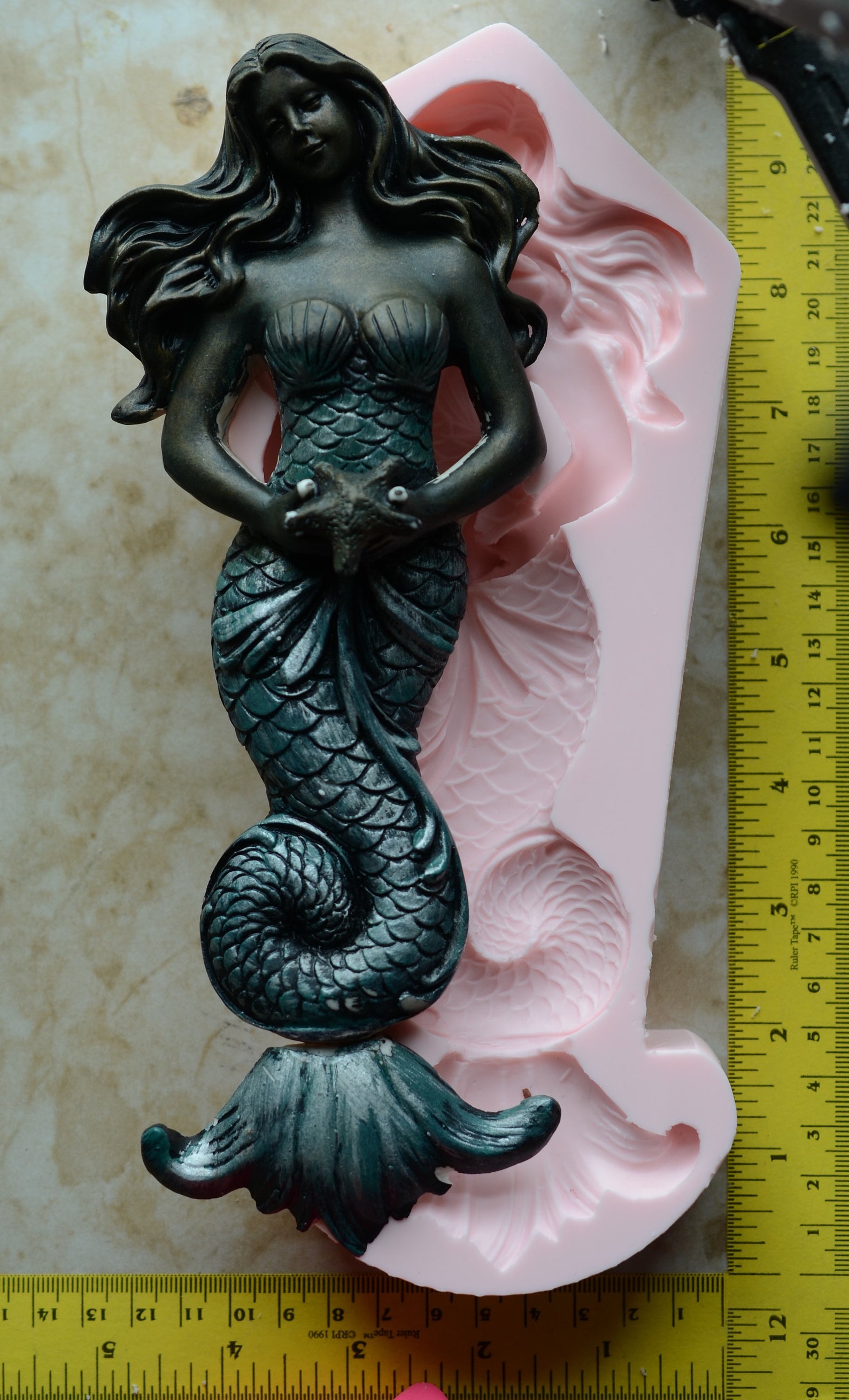 Mermaid Silicone Mold Silcone Molds Soap Cake Candy Etsy