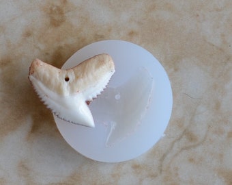 Tiger Shark Tooth Silicone Mold, The hole does not go all the way through the tooth, Shark, teeth, Resin, Clay, Epoxy, Ocean, Sharks, A483
