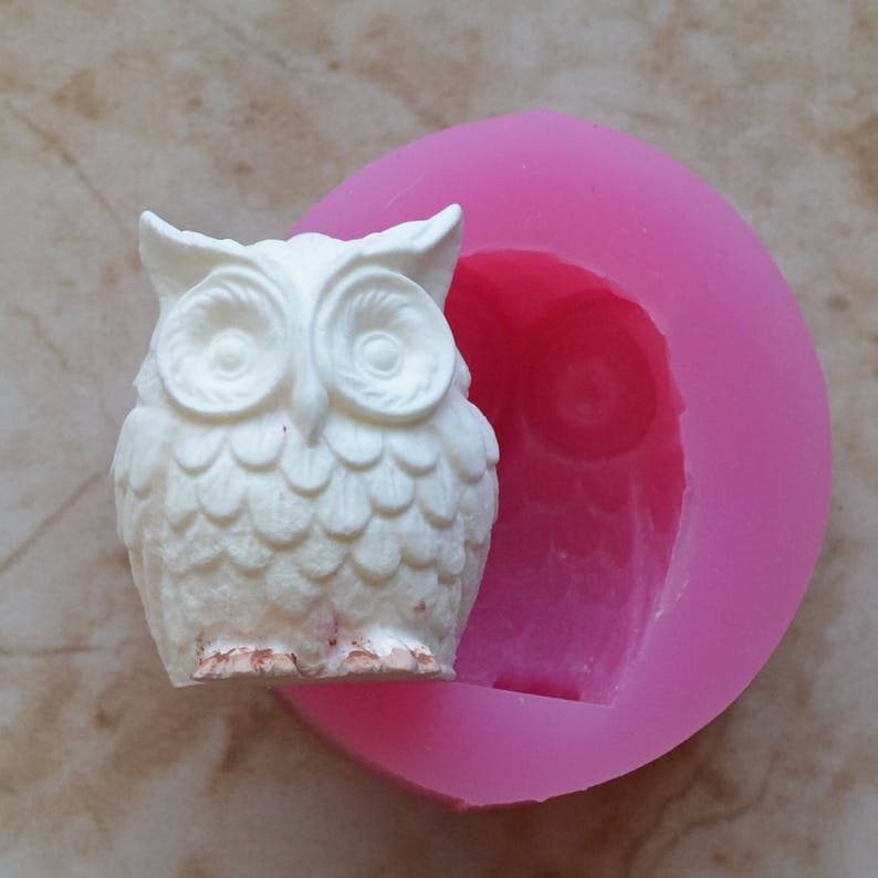 Owl Silicone Mold Silcone Molds Cake Candy Clay Animal Etsy