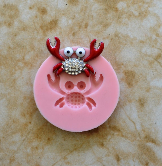 Moule en silicone crabe, moule en silicone animal, résine, argile