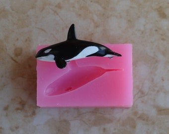 Killer Whale, Orca, Silicone Mold, Fish, resin, Fish, Clay, Epoxy, food grade, Ocean fish, deepwater fish, Chocolate, freshwater fish N541-1