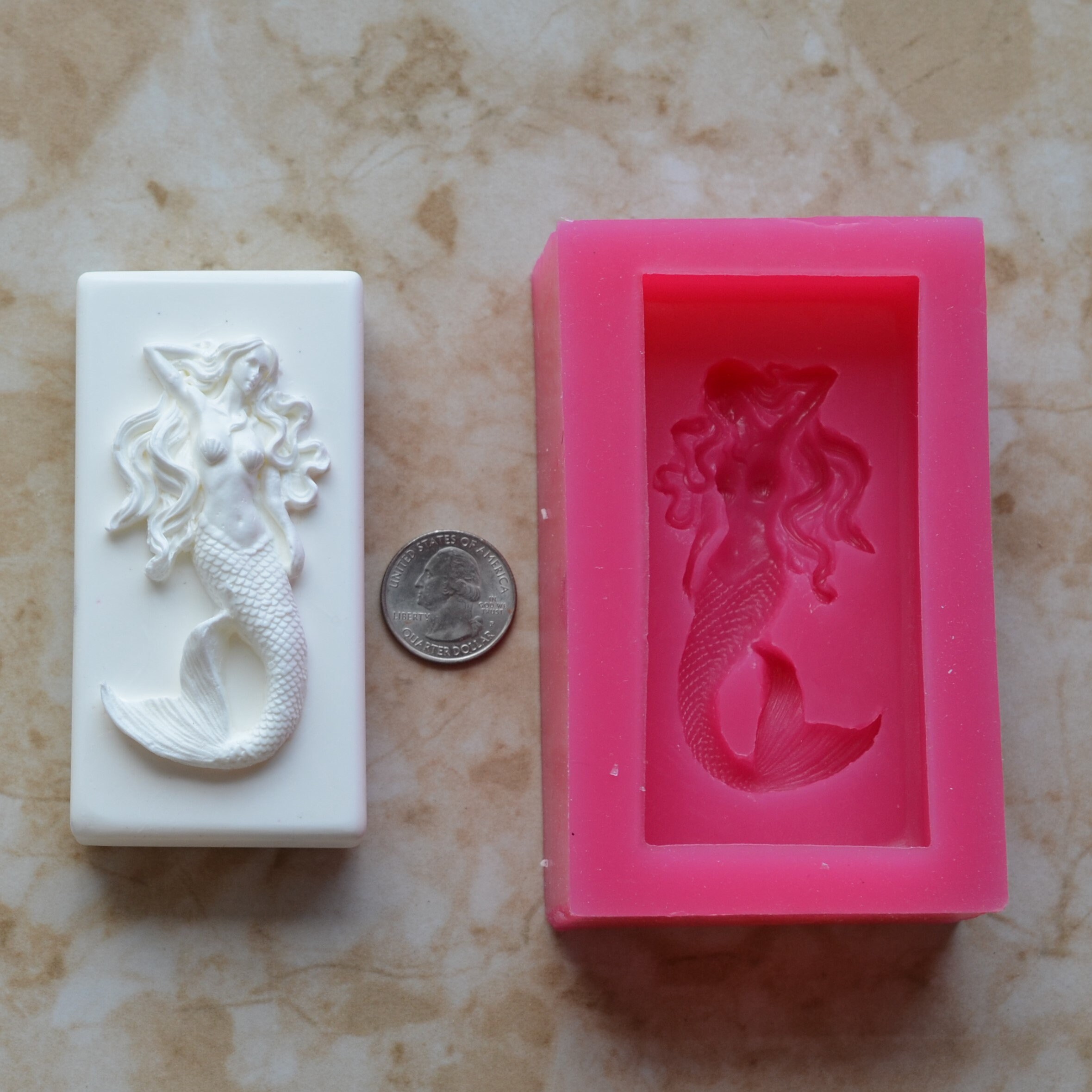 Mermaid Soap Mold Silicone Molds Soap Cake Soap Molds Etsy