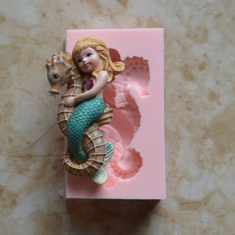 Mermaid Silicone Mold Silcone Soap Cake Candy Clay Etsy