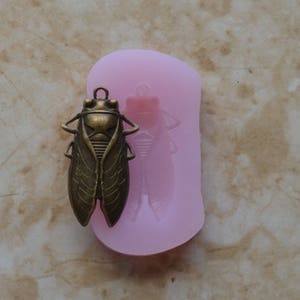 CICADA Silicone Mold, Insects, Resin mold, Clay mold, Epoxy molds, food grade, Pests, Termites, Chocolate molds, creatures A384 image 1