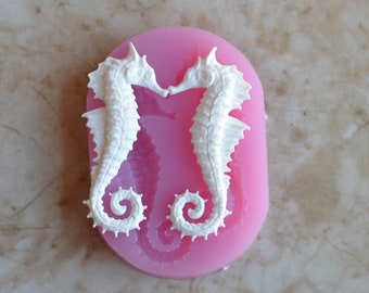 Seahorse Mold Silicone, Seahorse Mold, Silicone, Molds, Resin mold, Clay mold, Epoxy, food grade, Chocolate, mould, Flexible, ocean N542