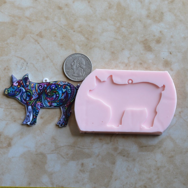 Pig Silicone Mold Silicone Molds Cake Candy Clay Animal Etsy