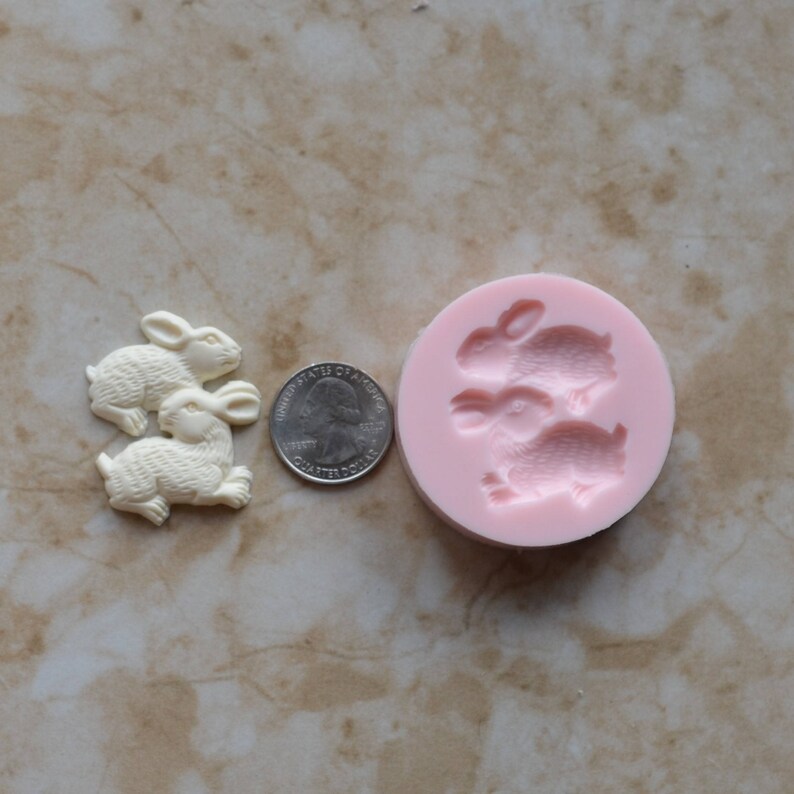 Cake Clay Farm Animal Rabbit Silicone Mold Cooking Cookies A358-20 Candy Chocolate Jewelry Silcone Molds