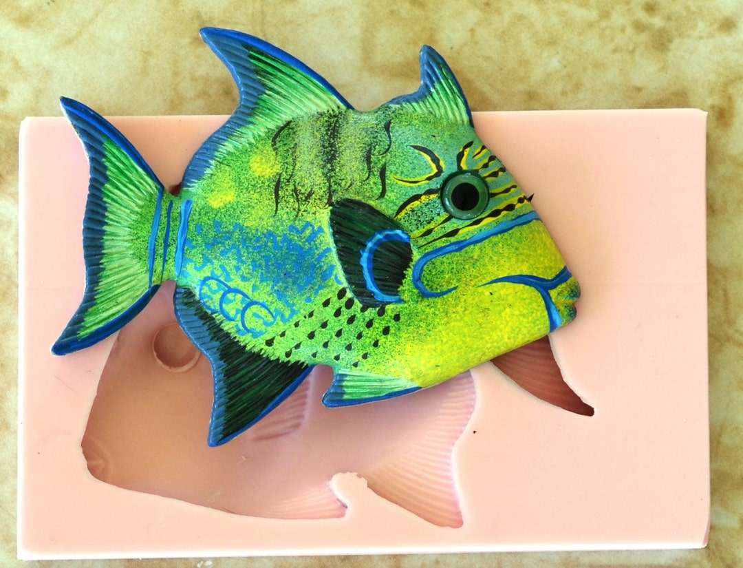 Fish Silicone Mold Resin Fish Clay Epoxy Food Grade Mold Etsy