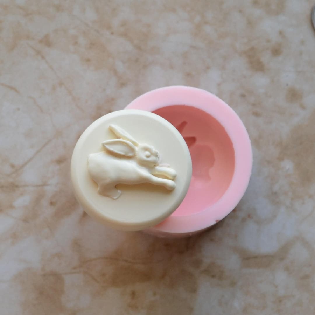 Rabbit Soap Mold Silicone Soap Mold, Soap Mold, Soap, Round Molds