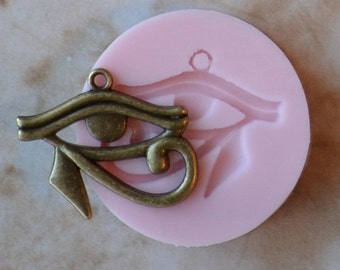 Egyptian Eye of Horus Silicone Mold, Jewelry, Resin, clay, Pendant, Necklace, hung on a chain, Charms, brooch, bracelets, symbol, G355