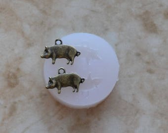 Pig Silicone Mold, Animal Silicone Mold, Resin, Clay, Epoxy, food grade, Chocolate molds, Resin, Clay, dogs, cats, fish, birds  A469